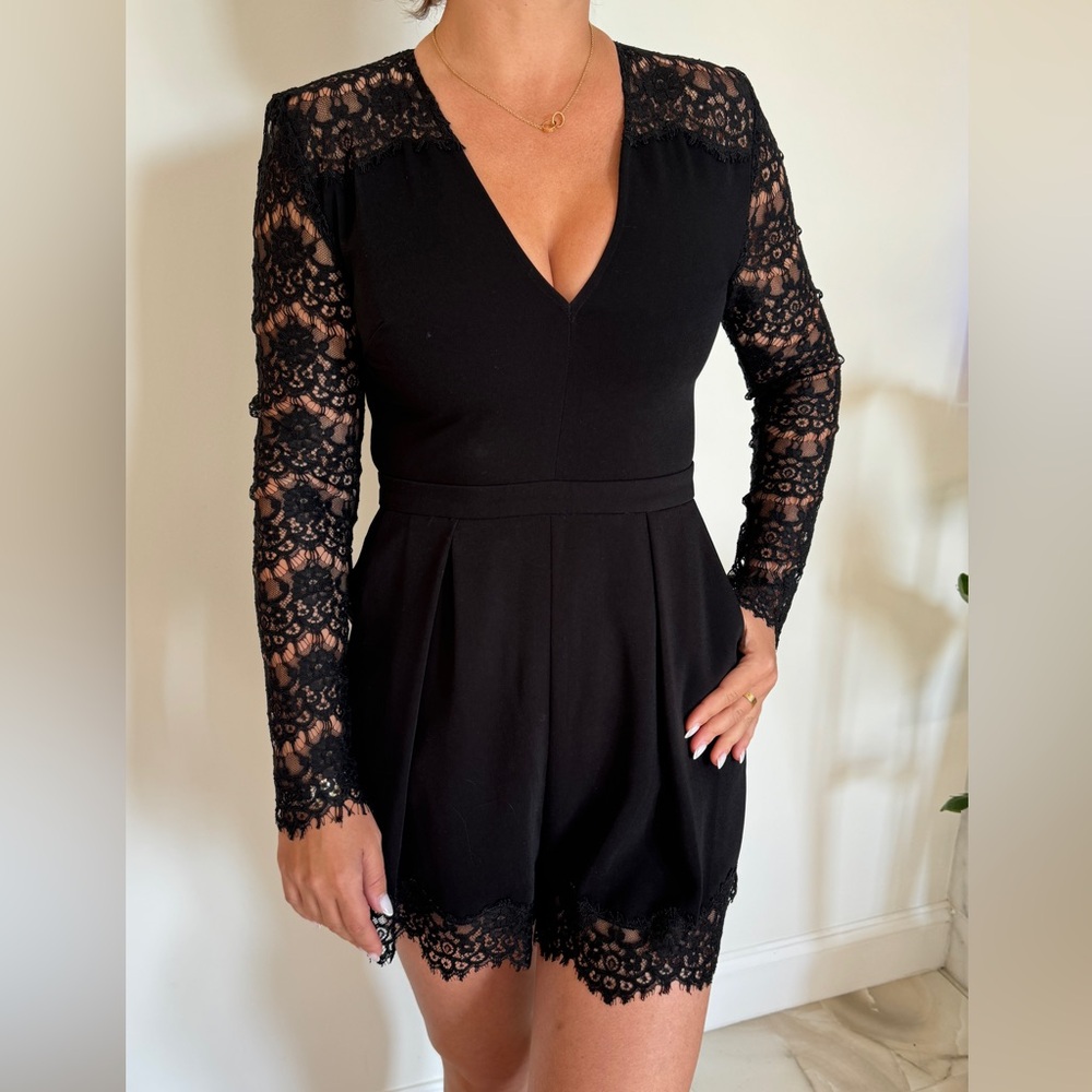 Zimmerman lace black romper in size M